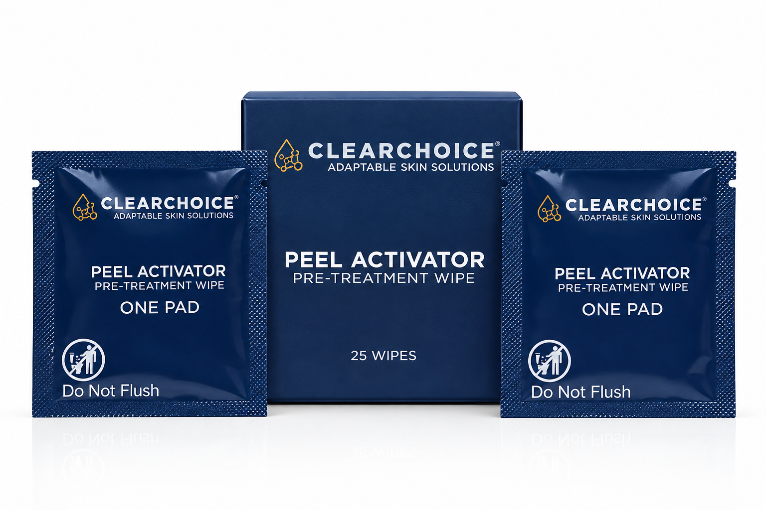 Peel Activator Sachet Wipes 25/Pack