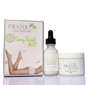 Fanny Facial Kit with products laid out