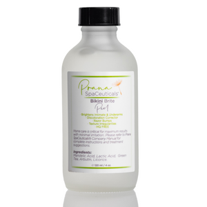 back of label for bikini brite peel